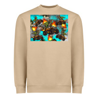 Mushroom Dinosaur monster truck Heavyweight Sweatshirt - Artiststas