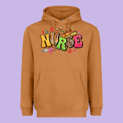 Mexican Spanish Nurse Heavyweight Hoodie Designed By Lillyallendesigns