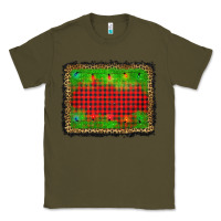 Army Green christmas lights background Classic Tee - AdoDesignShop