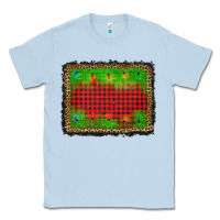 Dusty Blue christmas lights background Classic Tee - AdoDesignShop