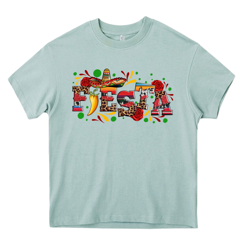 Fieasta With Sombrero Rose And Pepper Heavy Core Tee by Artiststas | Teevron
