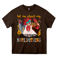 Chocolate Brown let me check my giveashitometer Heavy Core Tee - texasbilliewilder