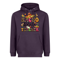 Plum nacho average teacher Heavyweight Hoodie - LillyAllenDesigns