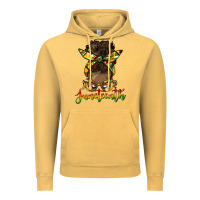 Vintage Mustard juneteenth black woman messy bun Vintage Hoodie - HRA Design Shop
