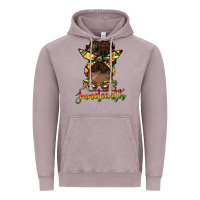 Juneteenth Black Woman Messy Bun Vintage Hoodie | Teevron