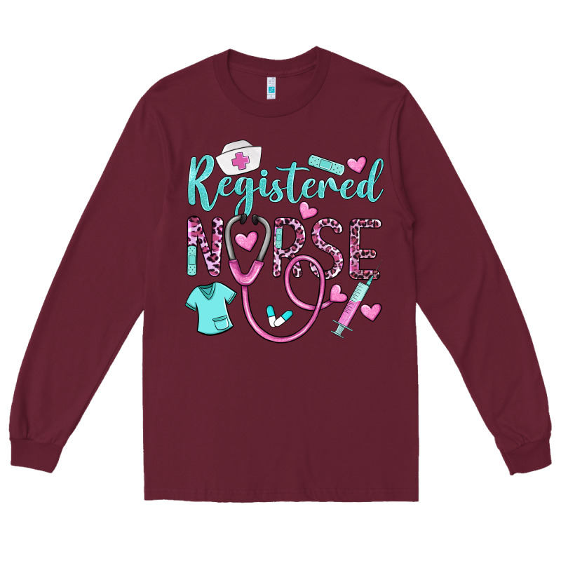 Registered Nurse Rn Long Sleeve Tee by BarkalooDesign | Teevron