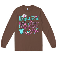 Chestnut registered nurse rn Long Sleeve Tee - BarkalooDesign
