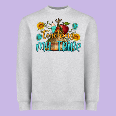 Teaching My Tribe Heavyweight Sweatshirt Designed By Bundleandbundleshop