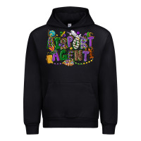 Black airport agent mardi gras Urban Hoodie - CowGirlArtShop