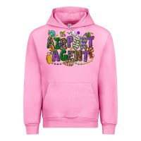 Fuchsia Pink airport agent mardi gras Urban Hoodie - CowGirlArtShop