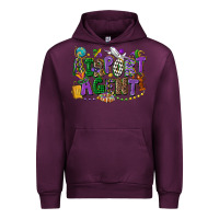 Mauve Wine airport agent mardi gras Urban Hoodie - CowGirlArtShop