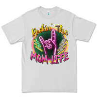 Dove Grey rockin' the mom life Premium Tee - Zillion Design Studio