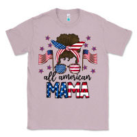 Lilac All American Mama Messy Buny Classic Tee - CowhideDigitalArt