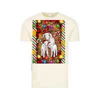 Vintage Arctic Christmas goat family Vintage Tee - Artiststas