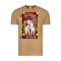 Vintage Camel Christmas goat family Vintage Tee - Artiststas