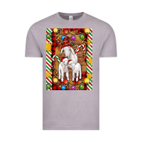 Vintage Zinc Christmas goat family Vintage Tee - Artiststas
