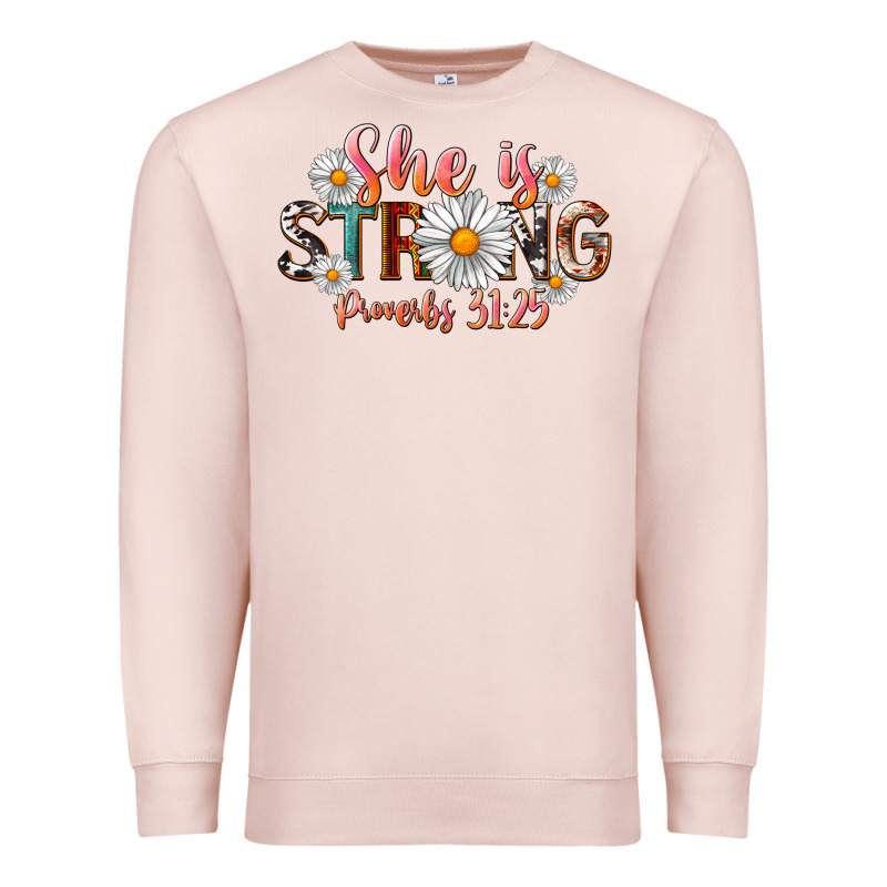 Western She Is Strong Premium Sweatshirt by LillyAllenDesigns | Teevron