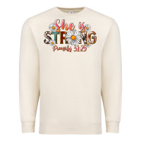 Sandshell Western She Is Strong Premium Sweatshirt - LillyAllenDesigns