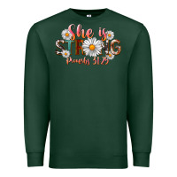 Sports Green Western She Is Strong Premium Sweatshirt - LillyAllenDesigns