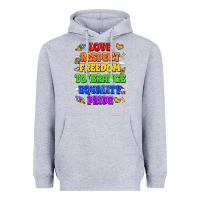 Heather Grey love respect freedom tolerance equality pride Heavyweight Hoodie - LillyAllenDesigns