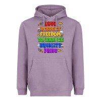 Lavender love respect freedom tolerance equality pride Heavyweight Hoodie - LillyAllenDesigns