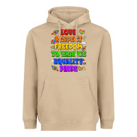 Mushroom love respect freedom tolerance equality pride Heavyweight Hoodie - LillyAllenDesigns