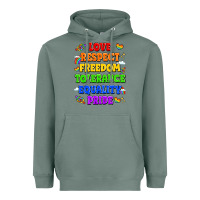 Sage love respect freedom tolerance equality pride Heavyweight Hoodie - LillyAllenDesigns