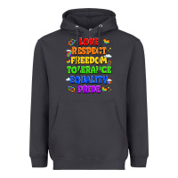 Smoke love respect freedom tolerance equality pride Heavyweight Hoodie - LillyAllenDesigns