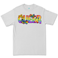 Dove Grey queer pride lgbtq Premium Tee - texasbilliewilder