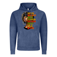Vintage Denim juneteenth 1885 because my ancestors weren't free in 1776 black woman Vintage Hoodie - HRA Design Shop