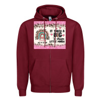 It Takes A Big To Shape Little Minds Zipper Hoodie | Teevron