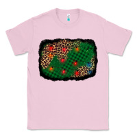 Bubblegum Pink green buffalo plaid christmas background Classic Tee - AdoDesignShop