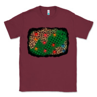 Burgundy green buffalo plaid christmas background Classic Tee - AdoDesignShop