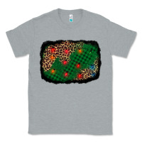 Heather Grey green buffalo plaid christmas background Classic Tee - AdoDesignShop