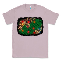 Lilac green buffalo plaid christmas background Classic Tee - AdoDesignShop