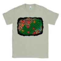 Matcha green buffalo plaid christmas background Classic Tee - AdoDesignShop