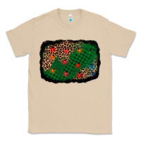 Mushroom green buffalo plaid christmas background Classic Tee - AdoDesignShop