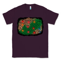 Plum green buffalo plaid christmas background Classic Tee - AdoDesignShop