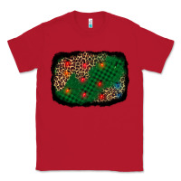 Red green buffalo plaid christmas background Classic Tee - AdoDesignShop