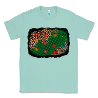 Seafoam green buffalo plaid christmas background Classic Tee - AdoDesignShop