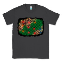 Smoke green buffalo plaid christmas background Classic Tee - AdoDesignShop