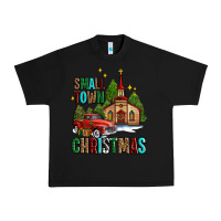Black small town christmas church western truck Urban Heavy Tee - AdoDesignShop