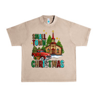 French Oak small town christmas church western truck Urban Heavy Tee - AdoDesignShop