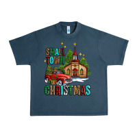 Midnight Navy small town christmas church western truck Urban Heavy Tee - AdoDesignShop