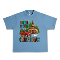 Pebble Blue small town christmas church western truck Urban Heavy Tee - AdoDesignShop