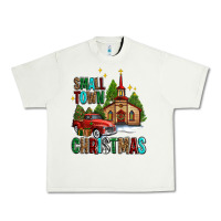 Pistachio small town christmas church western truck Urban Heavy Tee - AdoDesignShop