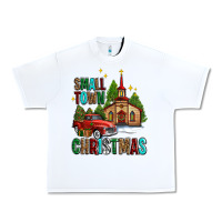 Small Town Christmas Church Western Truck Urban Heavy Tee | Teevron