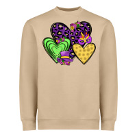 Mushroom hearts mardi gras Heavyweight Sweatshirt - JahusDesignShop