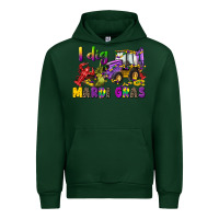 Forest Green i dig mardi gras Urban Hoodie - CowGirlArtShop
