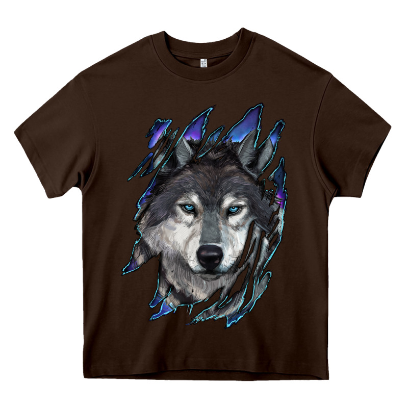 Wolf Scratch Mark Heavy Core Tee by RanaPortraitStore | Teevron